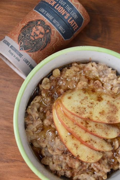 Apple Cinnamon Lion's Mane Porridge
