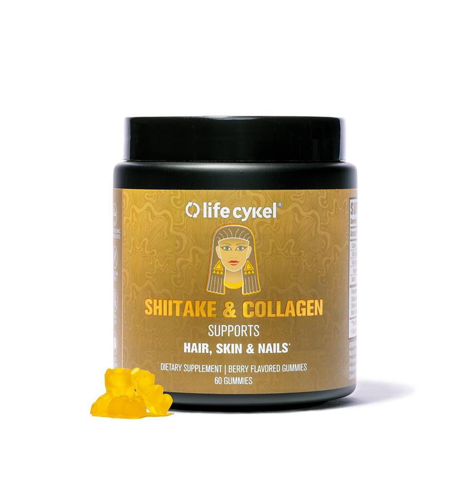 Shiitake & Collagen Gummy Bear Jar (60 gummies)