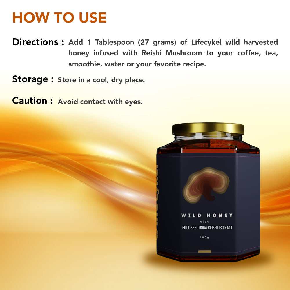Wild Honey with Full Spectrum Reishi Extract