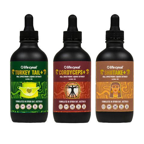 AM Pack - Cordyceps, Turkey Tail, Shiitake