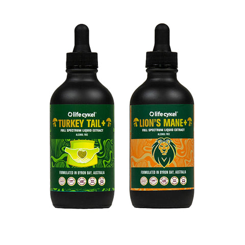Gut/Brain Pack - Lion's Mane and Turkey Tail
