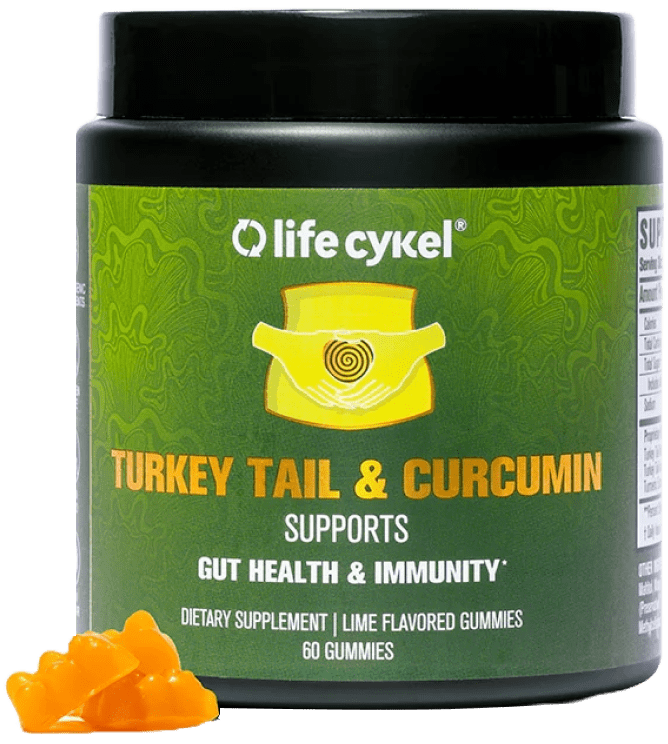 Turkey Tail & Curcumin Gummy Bear Jar (60 gummies)